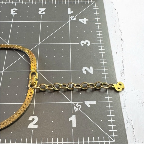 Vintage 80’s Christian Dior Lapis Blue Stone Gold Necklace - Picture 8 of 12